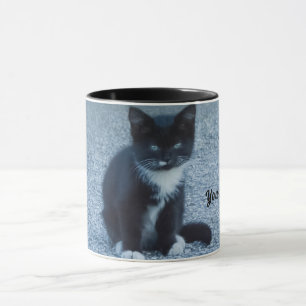Personalize Tuxedo Schwarzweiß Kitten Tasse