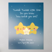 Personalize Twinkle Twinkle Little Star | Poster (Vorne)