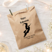 Personalize Vielen Dank, Happy Halloween - Hexe Geschenktütchen (Ausgeschnitten)