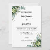Personalize We married Invitation Einladung (Vorderseite)
