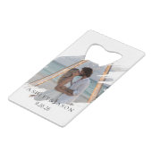 Personalize Wedding Geldbeutel Flaschenöffner (Vorderseite Schrägansicht)