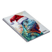 PERSONALIZE: Weihnachten Iguana | Notebook-Journal Notizblock (Rechte Seite)