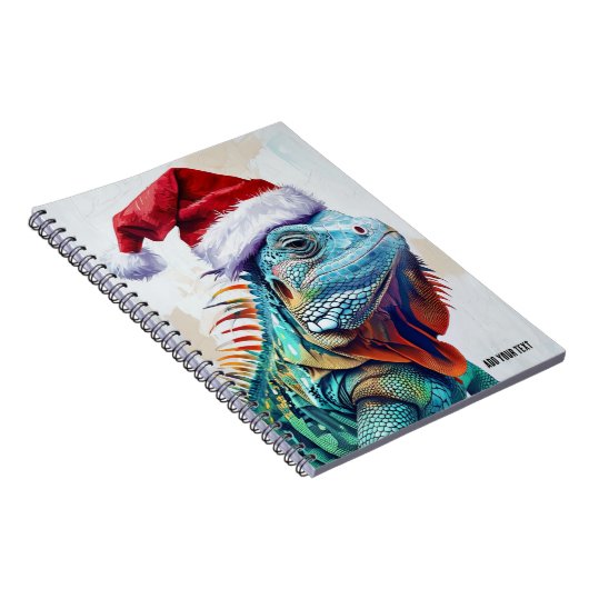 PERSONALIZE: Weihnachten Iguana | Notebook-Journal Notizblock (Rechte Seite)