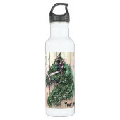Personalize - Weihnachts-Pferdesaal Edelstahlflasche (Vorderseite)