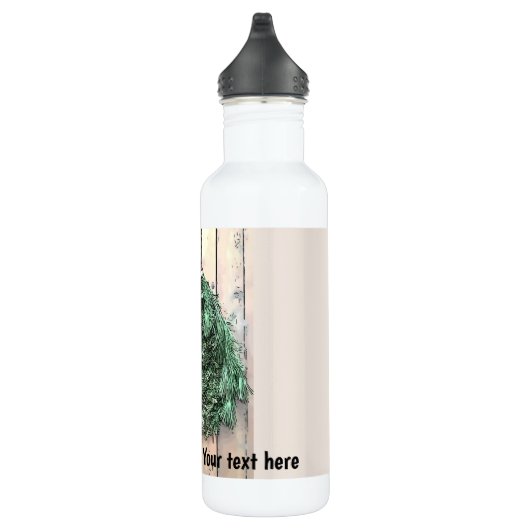 Personalize - Weihnachts-Pferdesaal Edelstahlflasche (Rechts)
