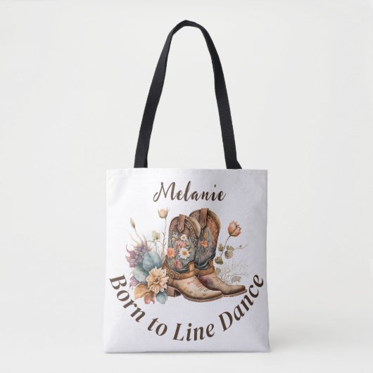 Personalize Western Boho Line Dancing Tasche (Vorderseite)