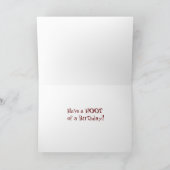 Personalize "WHOOO is...today?" Owl large Birthday Karte (Innenseite)