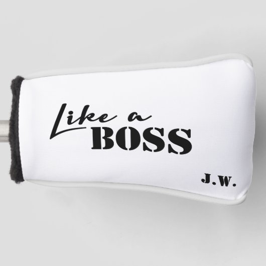 Personalize wie ein Boss modern mit klassischem Ty Golf Headcover (Vorderseite)