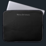 Personalize With Name Black   Laptopschutzhülle<br><div class="desc">Style: Neoprene Laptop Sleeve 15 inch Protect your laptop with a custom laptop sleeve. Made with 100% neoprene, these lightweight and water resistant sleeves look great with your photos, text, or designs. Great for travel or just day-to-day use, custom laptop sleeves come in three sizes to fit your device and...</div>