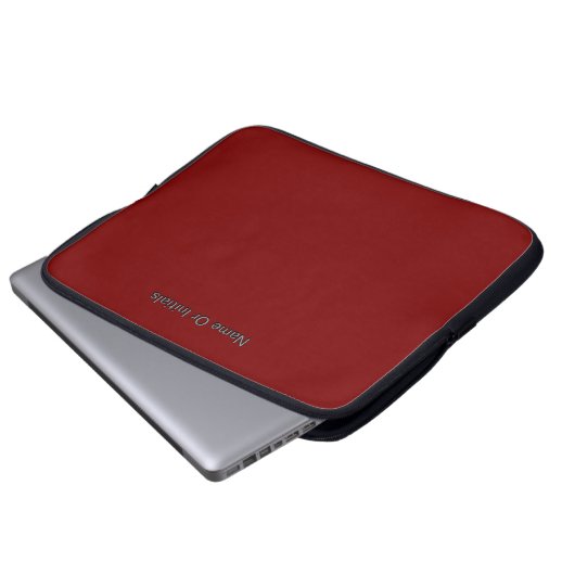 Personalize With Name Dk Red  Laptopschutzhülle (Vorne Knopf)