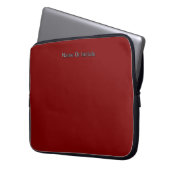 Personalize With Name Dk Red Laptopschutzhülle (Vorderseite Links)