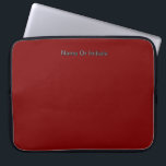 Personalize With Name Dk Red  Laptopschutzhülle<br><div class="desc">Style: Neoprene Laptop Sleeve 15 inch Protect your laptop with a custom laptop sleeve. Made with 100% neoprene, these lightweight and water resistant sleeves look great with your photos, text, or designs. Great for travel or just day-to-day use, custom laptop sleeves come in three sizes to fit your device and...</div>