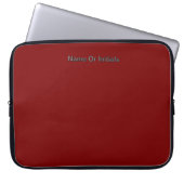 Personalize With Name Dk Red  Laptopschutzhülle (Vorderseite)