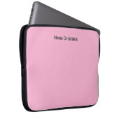 Personalize With Name Initials Pink Laptopschutzhülle (Vorne Rechts)