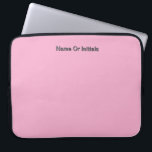 Personalize With Name Initials Pink      Laptopschutzhülle<br><div class="desc">Style: Neoprene Laptop Sleeve 15 inch Protect your laptop with a custom laptop sleeve. Made with 100% neoprene, these lightweight and water resistant sleeves look great with your photos, text, or designs. Great for travel or just day-to-day use, custom laptop sleeves come in three sizes to fit your device and...</div>