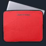 Personalize With Name Initials Red     Laptopschutzhülle<br><div class="desc">Style: Neoprene Laptop Sleeve 15 inch Protect your laptop with a custom laptop sleeve. Made with 100% neoprene, these lightweight and water resistant sleeves look great with your photos, text, or designs. Great for travel or just day-to-day use, custom laptop sleeves come in three sizes to fit your device and...</div>