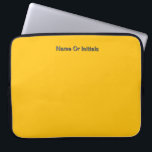 Personalize With Name Initials Yellow      Laptopschutzhülle<br><div class="desc">Style: Neoprene Laptop Sleeve 15 inch Protect your laptop with a custom laptop sleeve. Made with 100% neoprene, these lightweight and water resistant sleeves look great with your photos, text, or designs. Great for travel or just day-to-day use, custom laptop sleeves come in three sizes to fit your device and...</div>