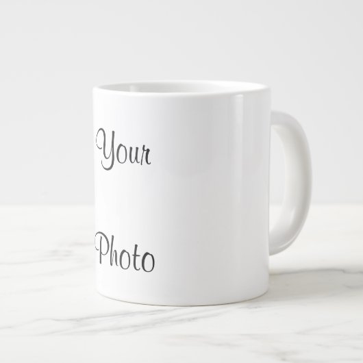 Personalize With Your Photo Jumbo-Tasse (Vorderseite Rechts)