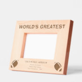 Personalize | World's Greatest Football Coach Geätzte Rahmen (Links)