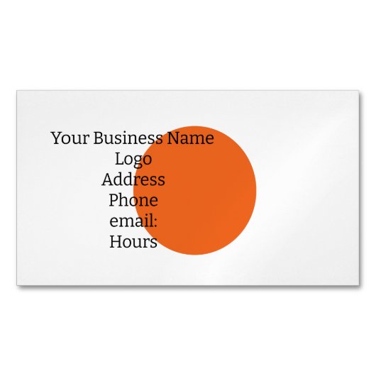 Personalize Your Business Card Magnetic Card Magnetische Visitenkarte (Vorderseite)