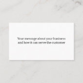 Personalize Your Business Card Orange Orb Visitenkarte (Rückseite)