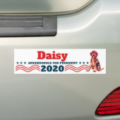 Personalize Your Dog's Name for President 2020 Autoaufkleber (Auf Auto)