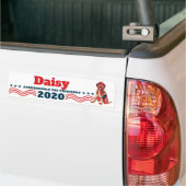Personalize Your Dog's Name for President 2020 Autoaufkleber (Auf Lkw)