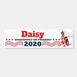 Personalize Your Dog's Name for President 2020 Autoaufkleber