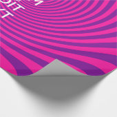 Personalize Your Keep Calm Saying on Pink Swirl Geschenkpapier (Ecke)
