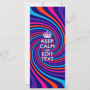 Personalize Your Keep Calm Text on Multicolored
