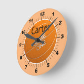 Personalize your own basketball Runde Clock Wanduhr (Winkel)