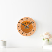 Personalize your own basketball Runde Clock Wanduhr (Zuhause)