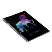 Personalize Your Own Colorful Unicorn Notizblock (Rechte Seite)