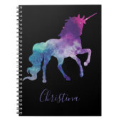 Personalize Your Own Colorful Unicorn Notizblock (Vorderseite)