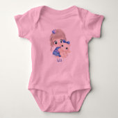 Personalized, اسم البيبي baby strampler (Vorderseite)
