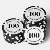 Personalized 100 Numbered Pokerchips (Stapel)