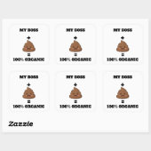 Personalized 100% Organic Poop Sticker - Custom Na (Blatt)