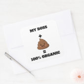 Personalized 100% Organic Poop Sticker - Custom Na (Umschlag)
