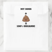 Personalized 100% Organic Poop Sticker - Custom Na (Tasche)