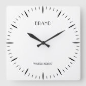 Personalized 10.75 Inch Square Acrylic Wall Accent Quadratische Wanduhr (Vorderseite)