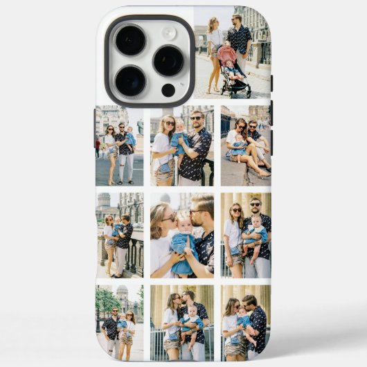 Personalized 10 Photo Collage Case-Mate iPhone Hülle (Rückseite)