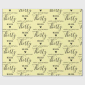 Personalized 10th 20th 30th 40th 50 Birthday Party Geschenkpapier (Flach)