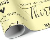 Personalized 10th 20th 30th 40th 50 Birthday Party Geschenkpapier (Rolleneckpunkt)