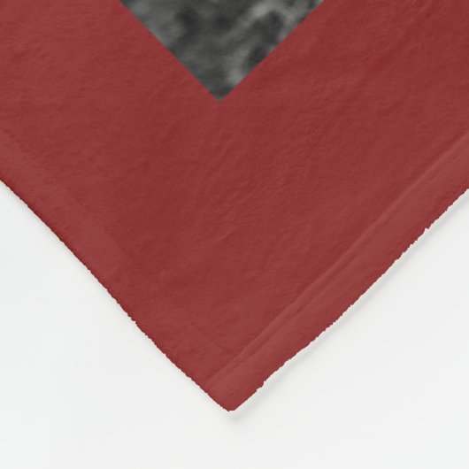 Personalized 11 Photo Collage BLESSED Red Fleecedecke (Ecke)