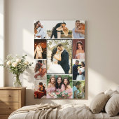 Personalized 11-Photo Wedding Collage Canvas Print Leinwanddruck