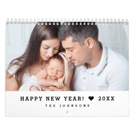 Personalized 12 Month Custom family Photos Kalender (Titelbild)