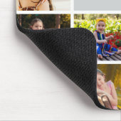 Personalized 12 Photo Collage with Custom Text Mousepad (Ecke)