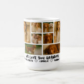 Personalized 14 Photo Template Collage and Text  Kaffeetasse (Mittel)