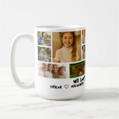 Personalized 14 Photo Template Collage and Text  Kaffeetasse (Links)