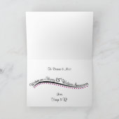 Personalized 15th Wedding Anniversary Card Karte (Innenseite)